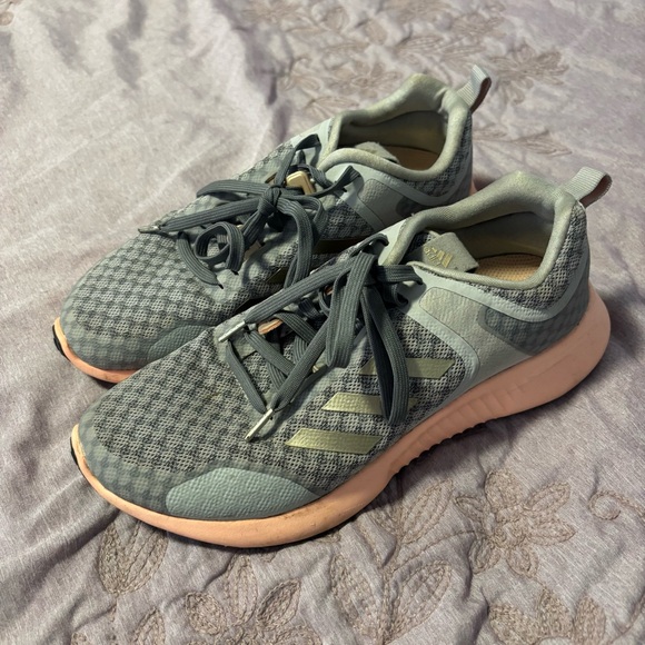 adidas Gray and Peach Athletic Shoes - Picture 2 of 5